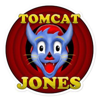 Tomcat Jones "Cartoon Logo" Bubble-free stickers