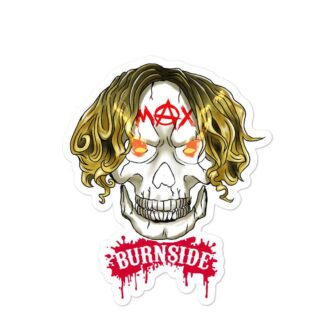 Max Burnside "Skull Logo" Bubble-free stickers