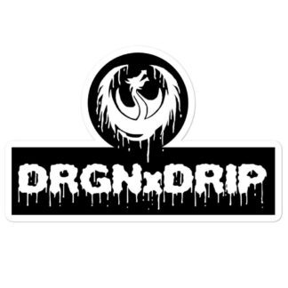 DRGNxPLEX Apparel "DRGN DRIP" Bubble-free stickers