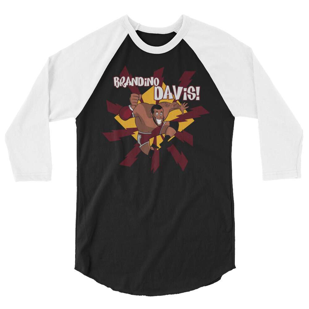Brandino Davis "#1" 3/4 sleeve raglan shirt