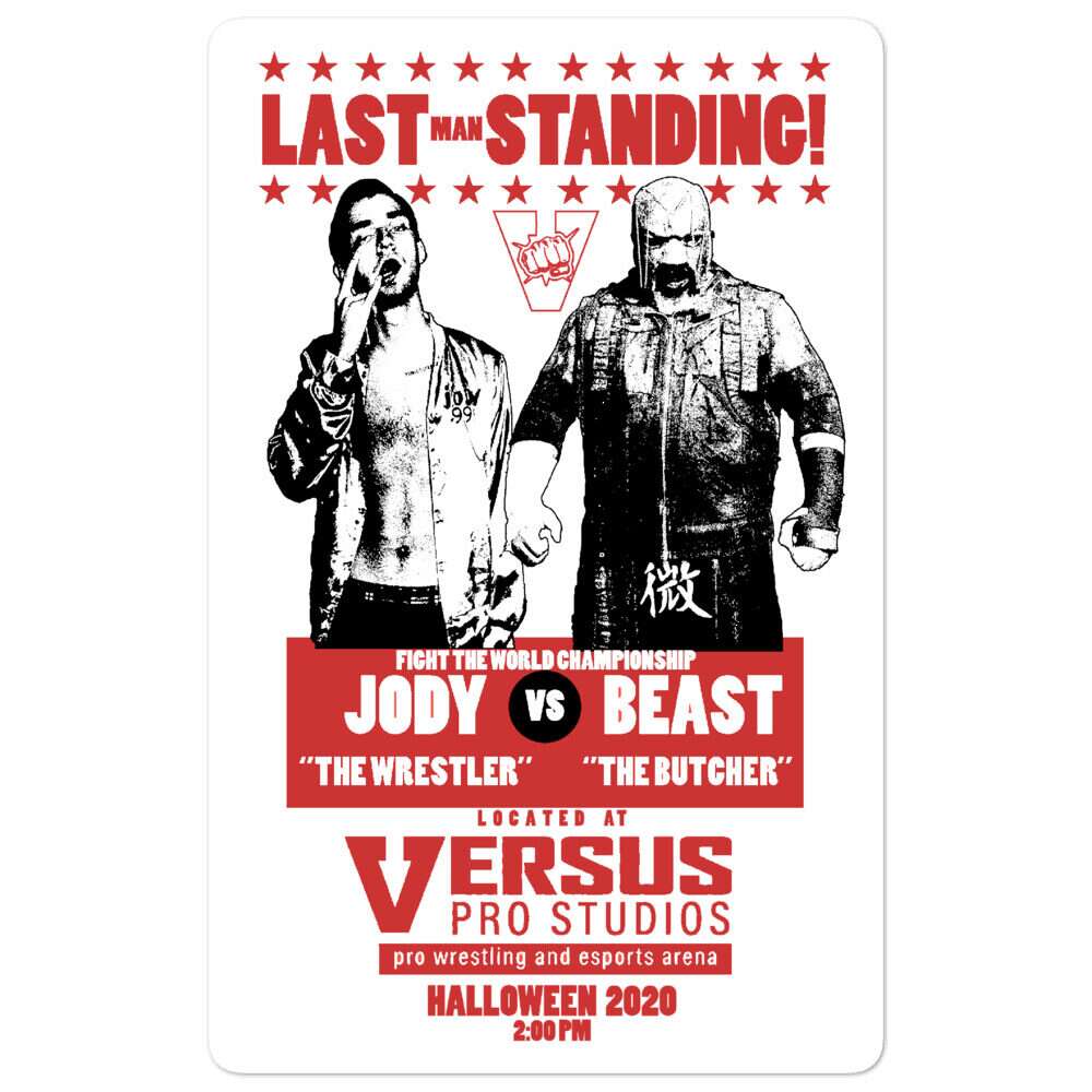 Jody Himself "Last Man Standing" Bubble-free stickers
