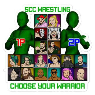 5CC Wrestling "Choose Your Warrior!" Bubble-free stickers