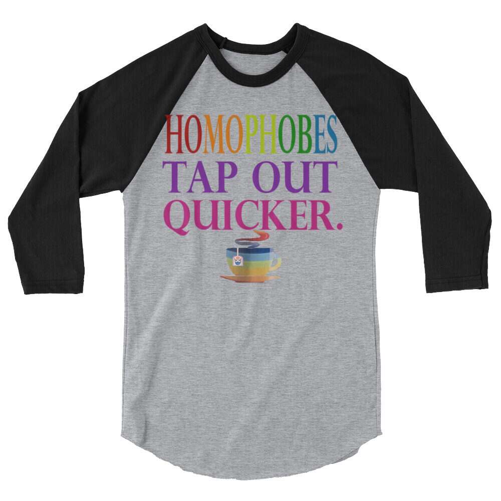 Gwen Neodonna "Tap Fast" 3/4 sleeve raglan shirt