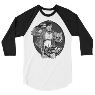 Gwen Neodonna "GNEOXRNKF" 3/4 sleeve raglan shirt