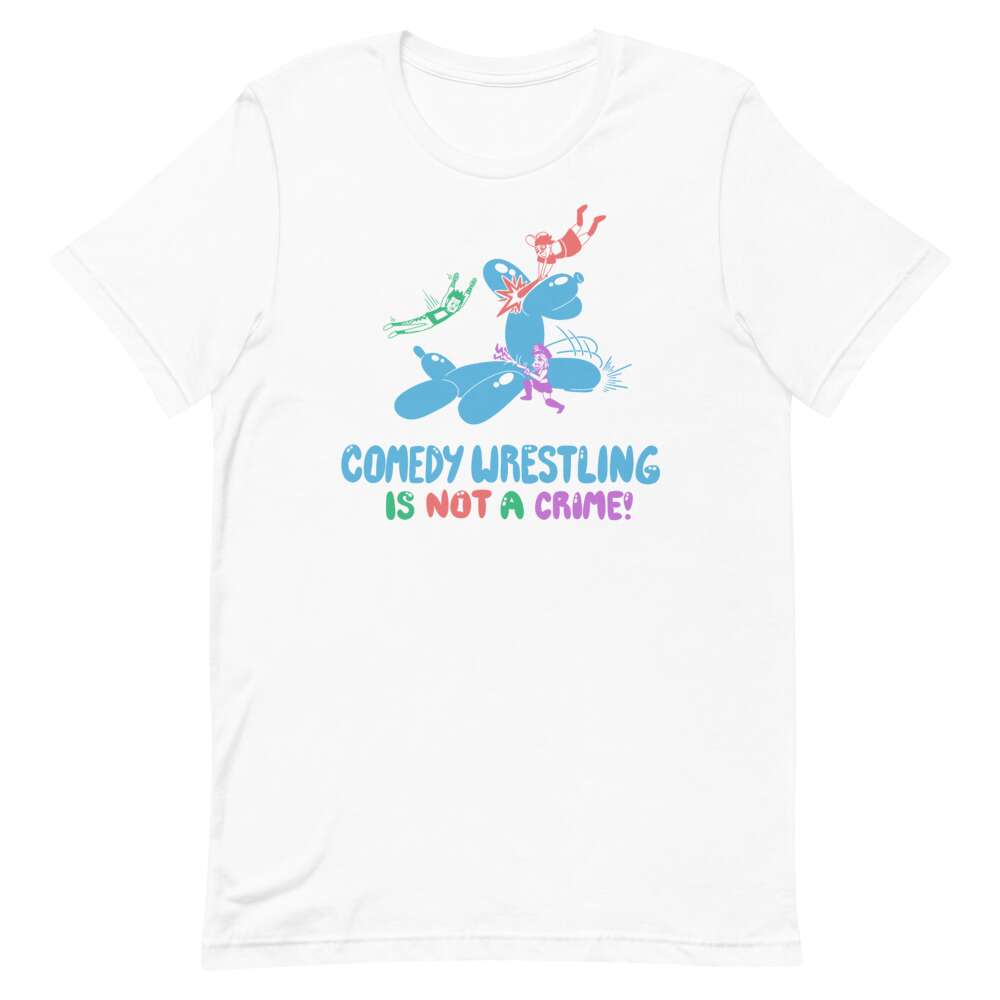 The Great Bambina "Comedy Wrestling is not a Crime" Short-Sleeve Unisex T-Shirt