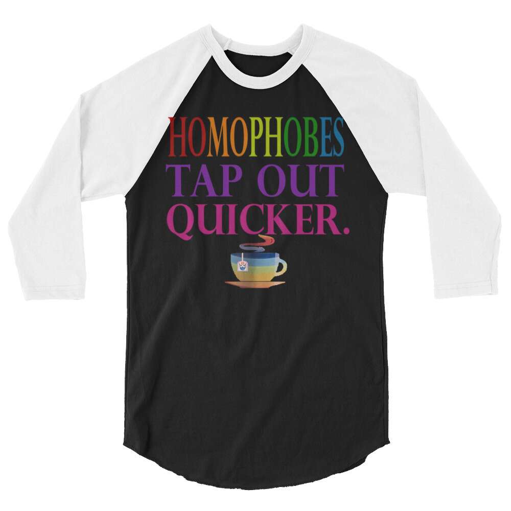Gwen Neodonna "Tap Fast" 3/4 sleeve raglan shirt