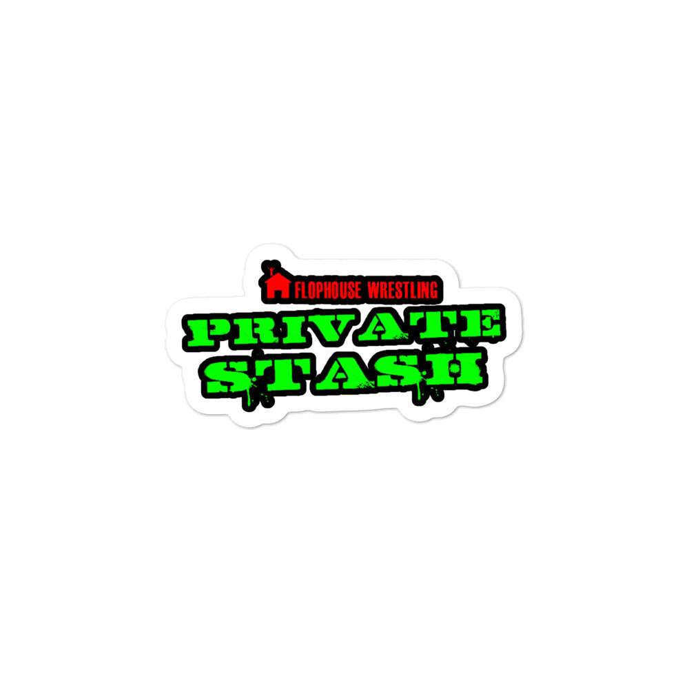 Flophouse Wrestling "Private Stash" Bubble-free stickers