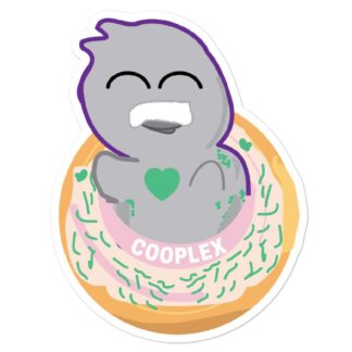 COOPLEX ""Good Morning, I Love You" by HeadCheese Designs" Bubble-free stickers