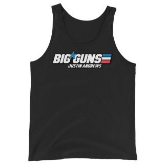 Justin Andrews "G.I. Justin Black" Unisex Tank Top