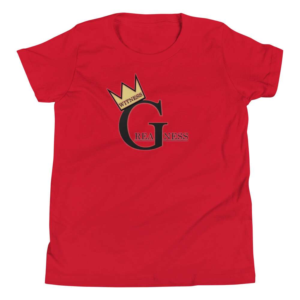 Isaiah Moore "Witness Greatness" Youth Short Sleeve T-Shirt