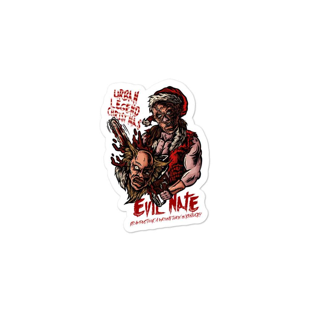 Evil Nate "Urban Legend Christmas" Bubble-free stickers