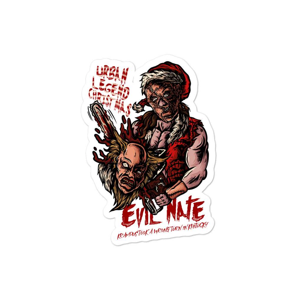 Evil Nate "Urban Legend Christmas" Bubble-free stickers