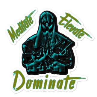Zodiak "Meditate Elevate Dominate" Bubble-free stickers