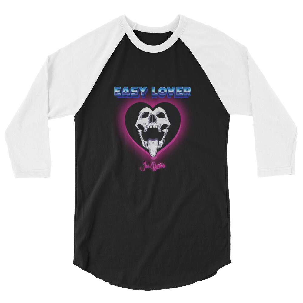 Joe Barton "Easy Lover Skull" 3/4 sleeve raglan shirt
