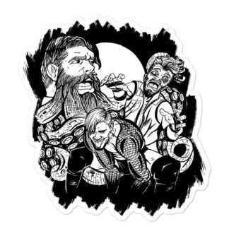 CREATURE FEATURE "KRAKEN’S SPAWNS" Bubble-free stickers