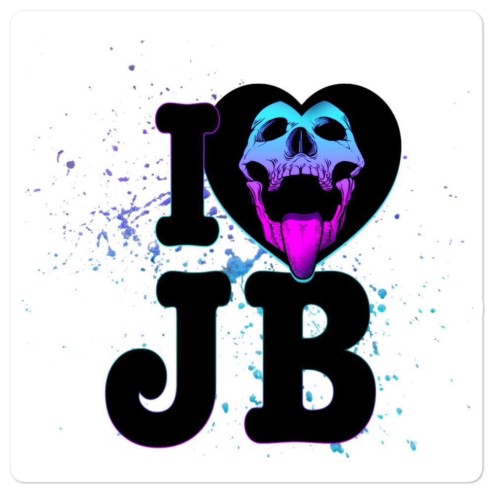Joe Barton "I Love JB" Bubble-free stickers