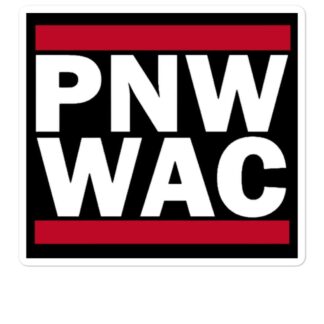 Without A Cause "WAC RUNS PNW" Bubble-free stickers