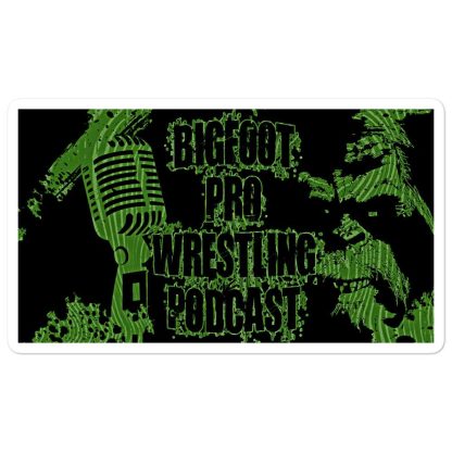 Bigfoot Pro Wrestling Podcast "Sasquatch" Bubble-free stickers