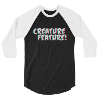 CREATURE FEATURE "3 DEADLY DIMENSIONS" 3/4 sleeve raglan shirt