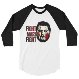 Rant N Rave Podcast "Fight Martin Fight" 3/4 sleeve raglan shirt