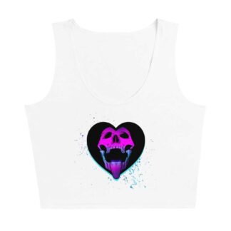 Joe Barton "Skull Tongue" Crop Top