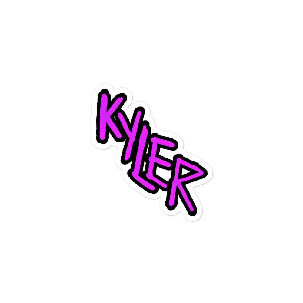 Kyler Coleman "KYLER" Bubble-free stickers