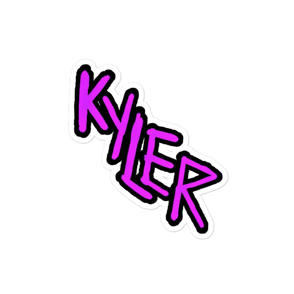 Kyler Coleman "KYLER" Bubble-free stickers