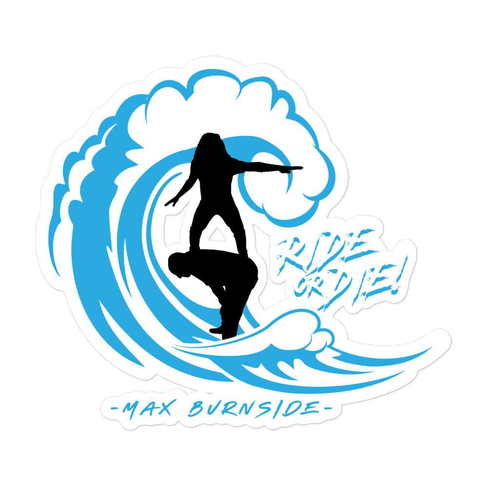 Max Burnside "Surf's Up!" Bubble-free stickers