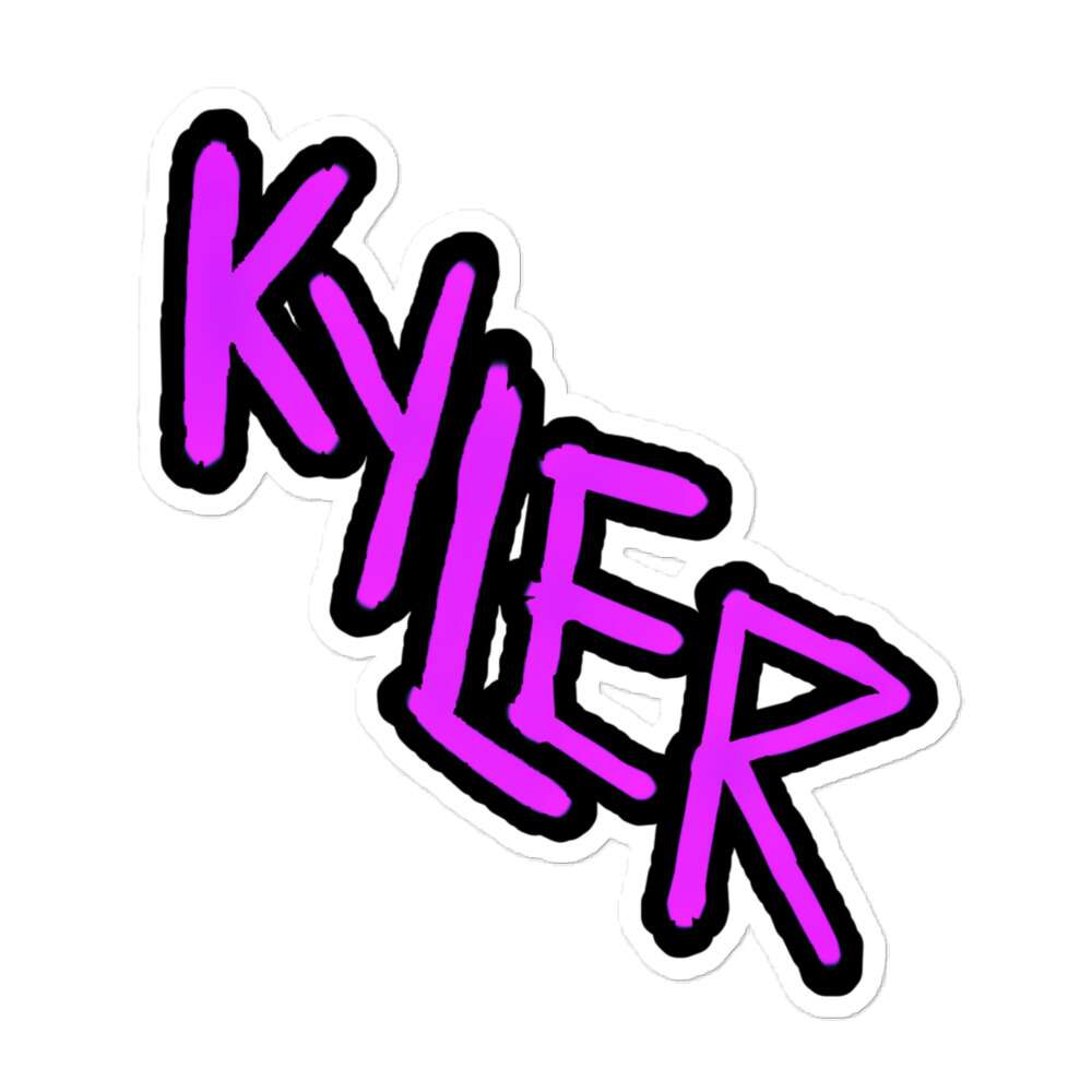 Kyler Coleman "KYLER" Bubble-free stickers