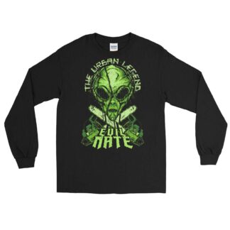 Evil Nate "Urban Legend: Alien (green)" Unisex Long Sleeve Shirt