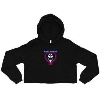 Joe Barton “Easy Lover Skull” Crop Hoodie