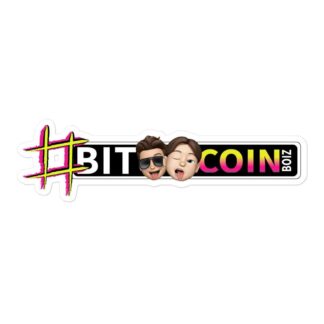 BitcoinboiZ "#BitcoinboiZ Logo" Bubble-free stickers