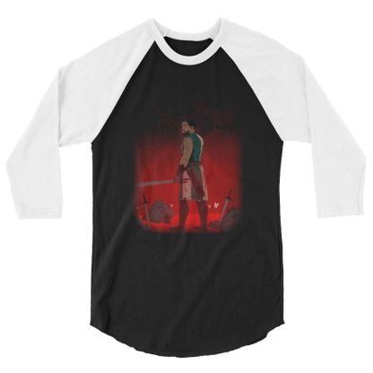 Sir Knight Merrik Donovan "The Conquest" 3/4 sleeve raglan shirt