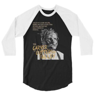 The Carver of Cutters Alley "VHS" 3/4 sleeve raglan shirt
