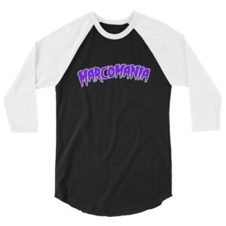 MarcoMania "MarcoMania Purple Logo" 3/4 sleeve raglan shirt