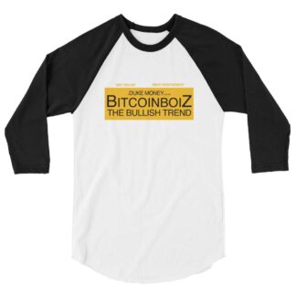 BitcoinboiZ “The Bullish Trend” 3/4 sleeve raglan shirt