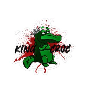 King Croc “King Croc Cartoon” Bubble-free stickers