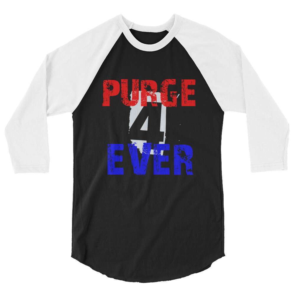 The Purge "Purge 4 Ever (RWB)" 3/4 sleeve raglan shirt