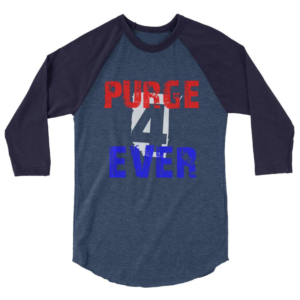 The Purge "Purge 4 Ever (RWB)" 3/4 sleeve raglan shirt