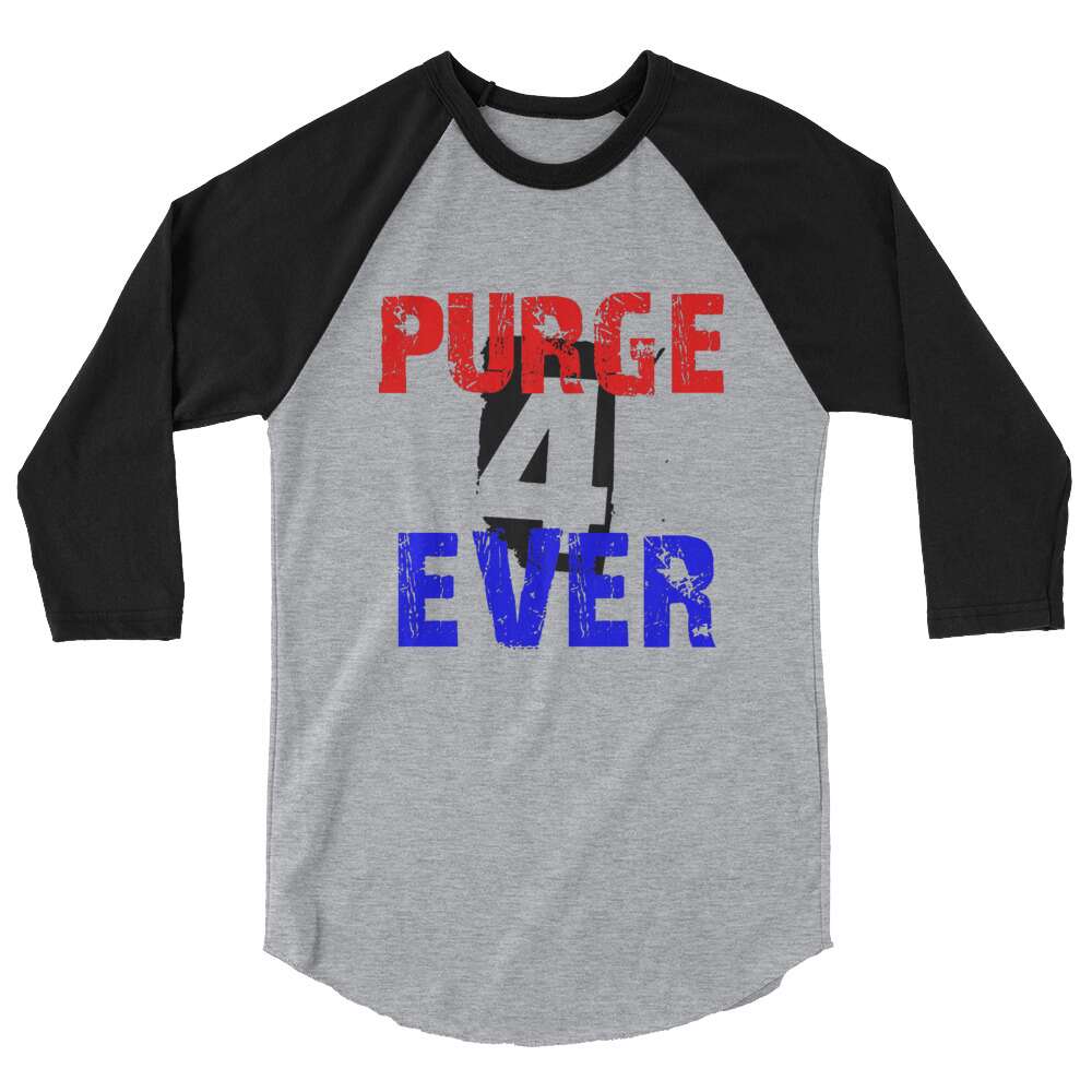 The Purge "Purge 4 Ever (RWB)" 3/4 sleeve raglan shirt