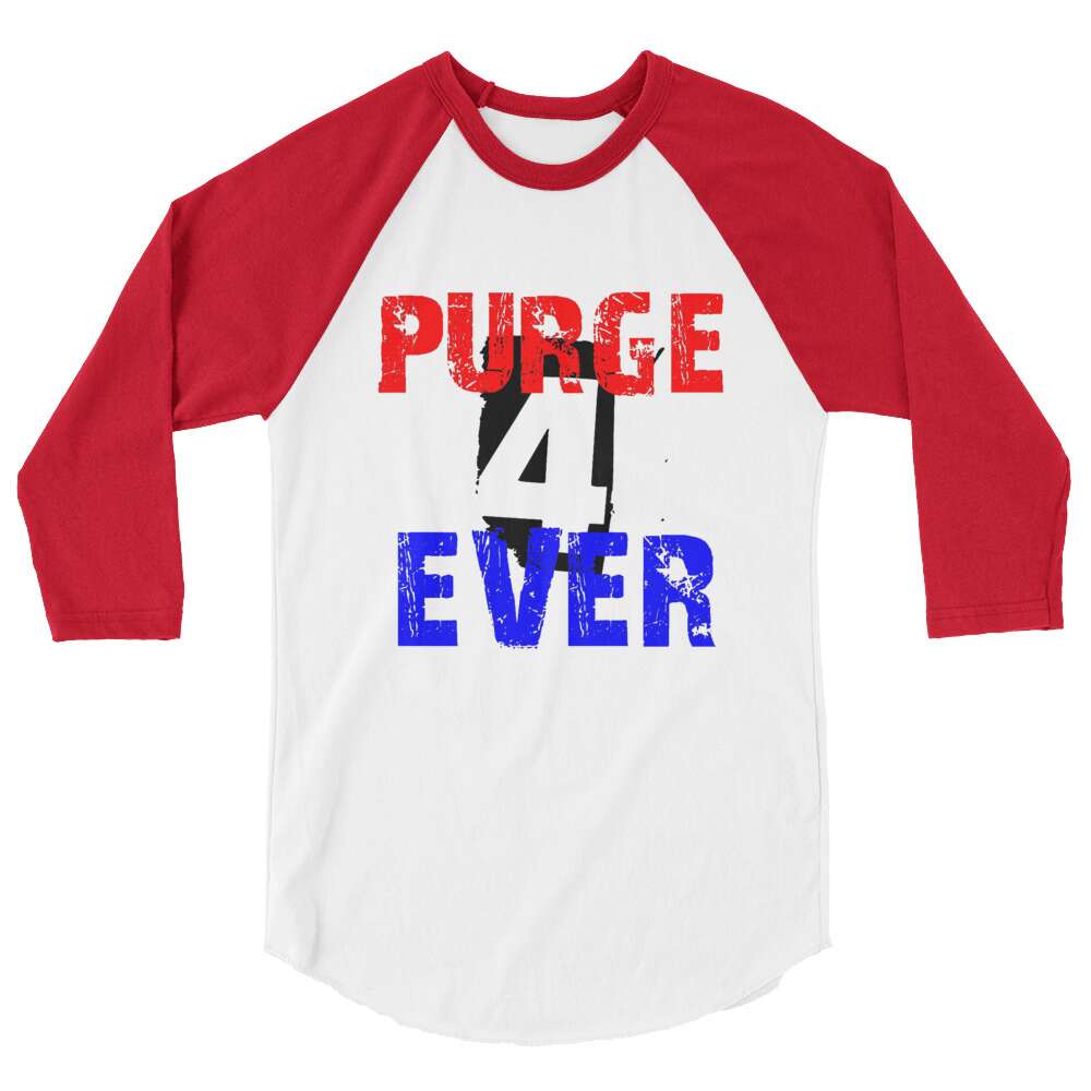 The Purge "Purge 4 Ever (RWB)" 3/4 sleeve raglan shirt