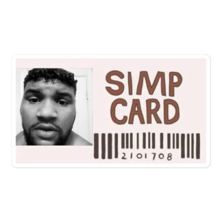 Mikey Banker "I SIMP FOR YOU 👉👈" Bubble-free stickers