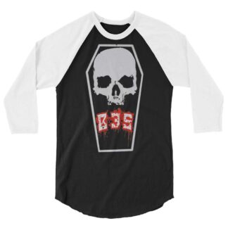 Black Cube Society "Coffin" 3/4 sleeve raglan shirt