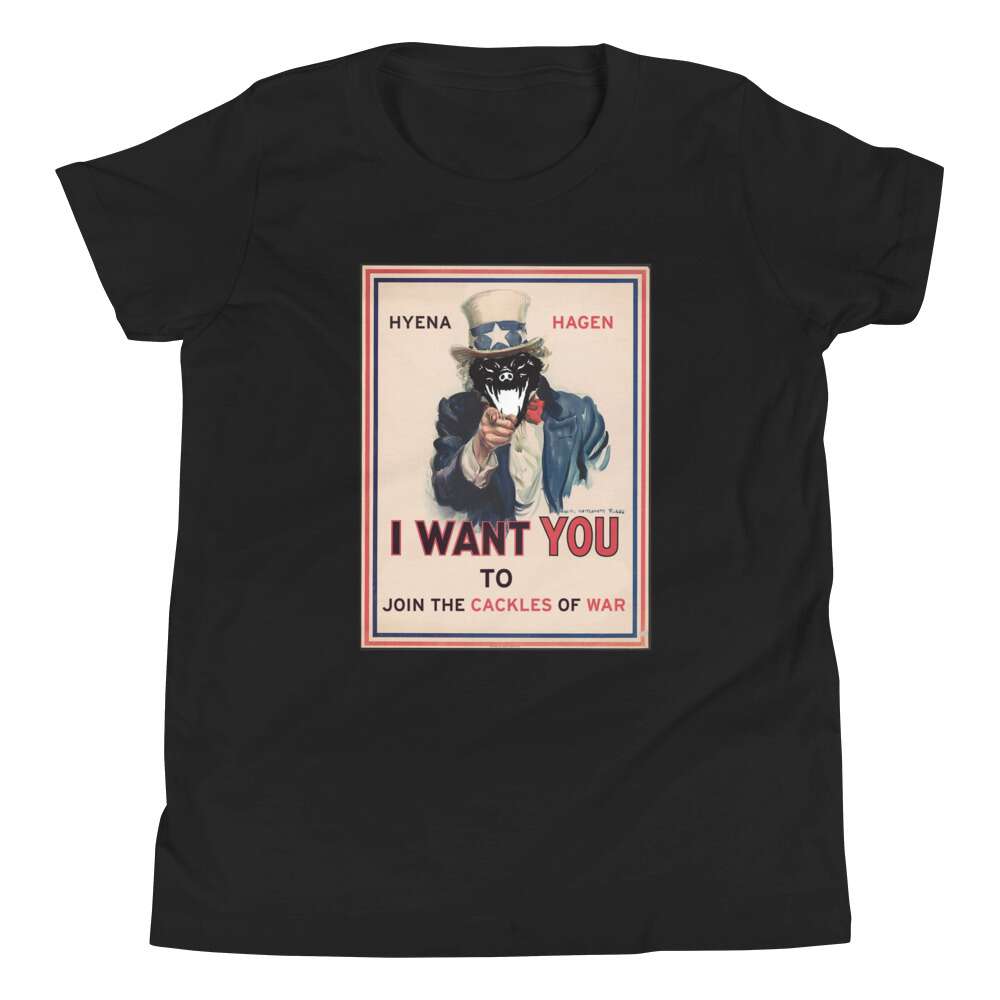 Hyena Hagen "Hagen Wants You!" Youth Short Sleeve T-Shirt
