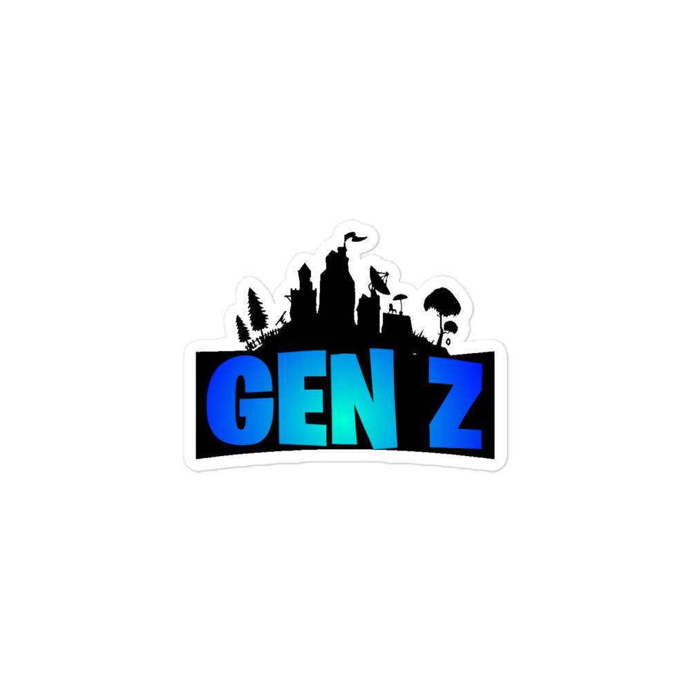 Gen Z "Fortnite" Bubble-free stickers