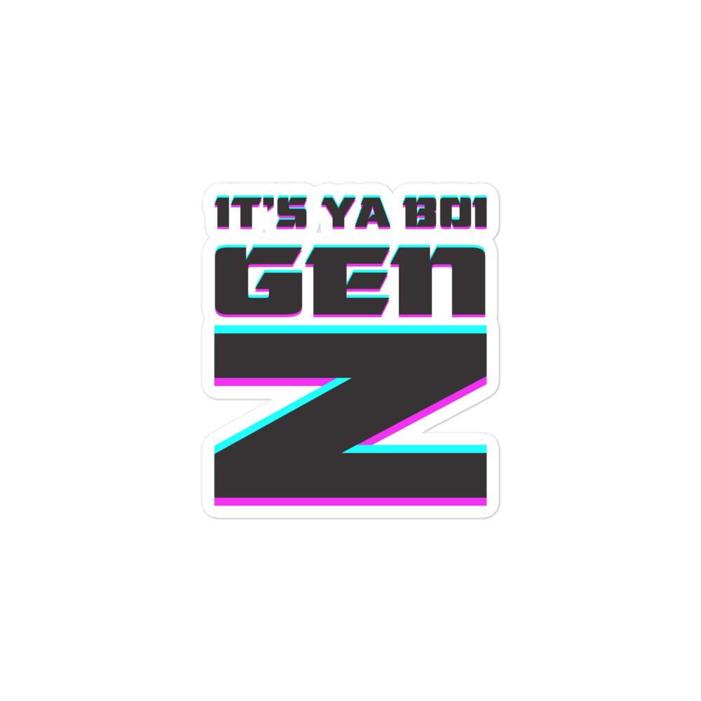 Gen Z "It's Ya Boi" Bubble-free stickers