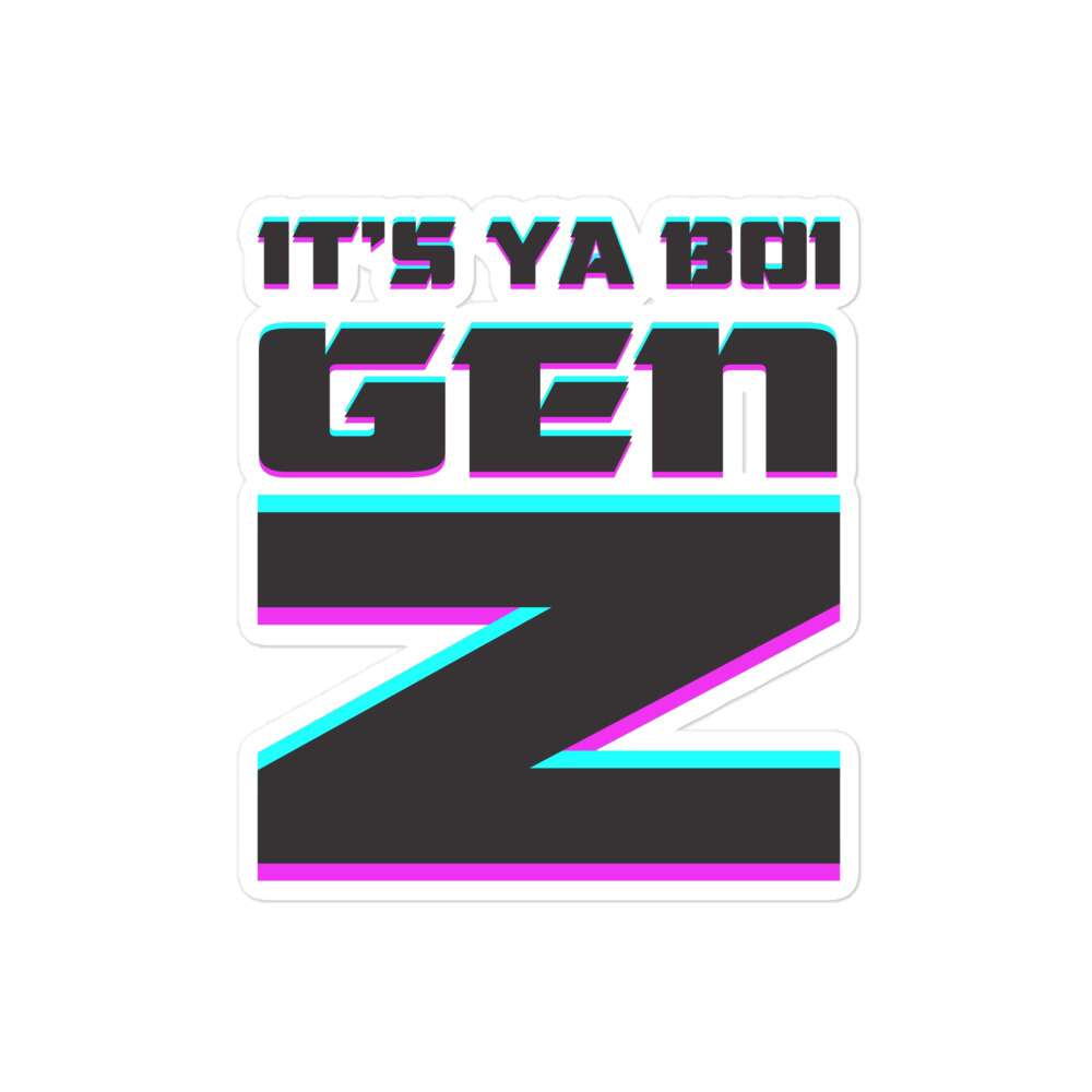 Gen Z "It's Ya Boi" Bubble-free stickers