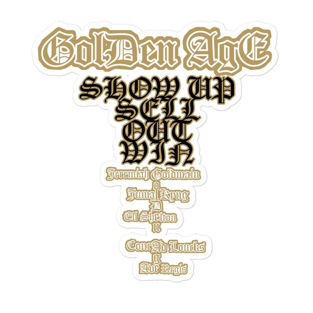 Jeremiah Goldmain "Golden Age pt3" Bubble-free stickers