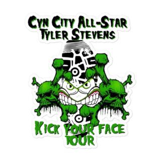 Tyler Stevens "Kick Your Face Tour" Bubble-free stickers