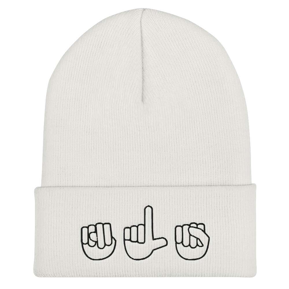 NL$ "Sign Language" Cuffed Beanie